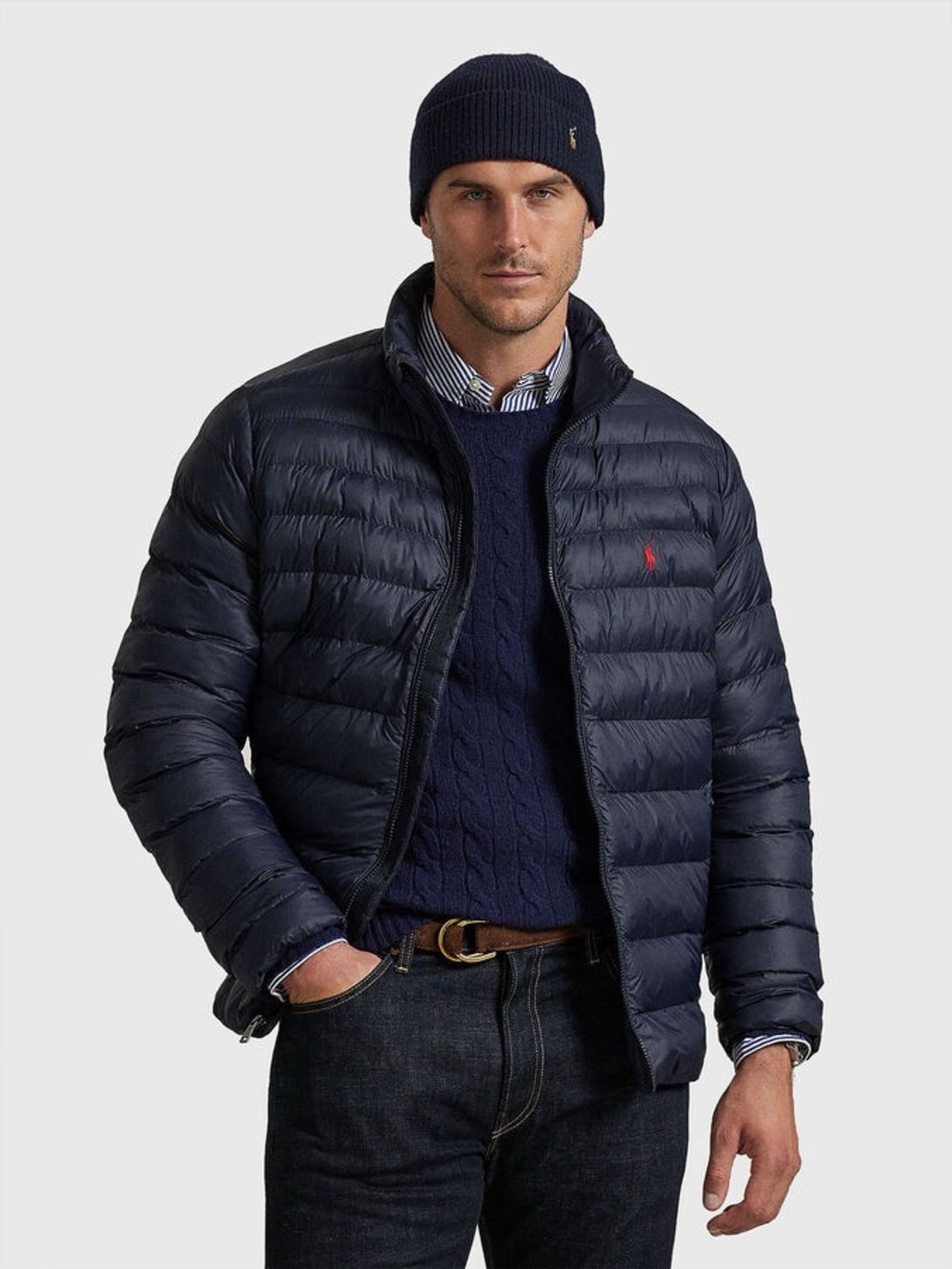 $268 Polo RL Raulph Lauren Navy Blue Puffer Jacket Coat Size 4X 4XL 4XB 4TG NEW